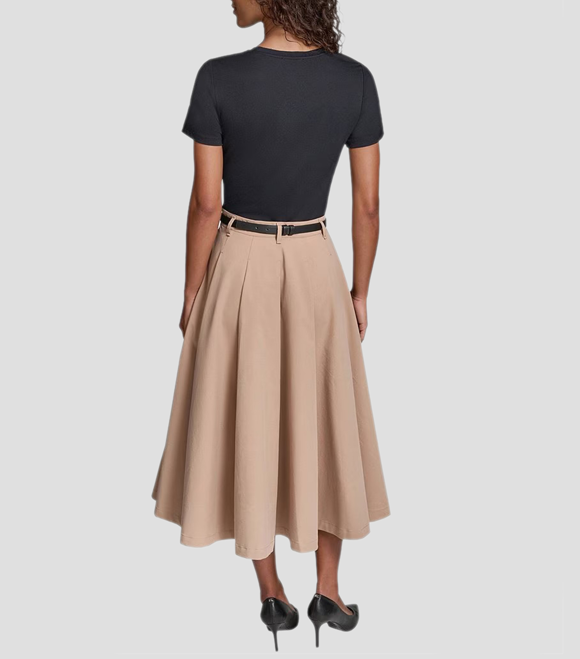 Vestido Casual Midi liso Mujer